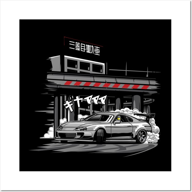 Supra MK4 Drift Wall Art by JDMAPEX